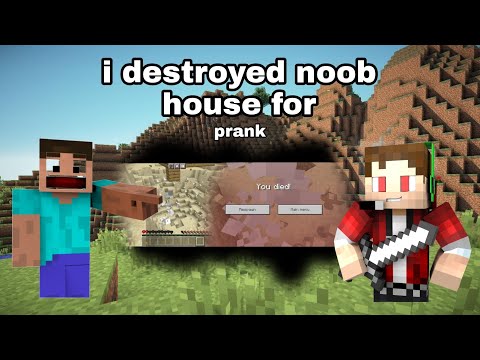 I pranked on a noob in minecraft #shorts #minecraftshorts #noobfunnyvideo #youtubeshorts#viralshorts