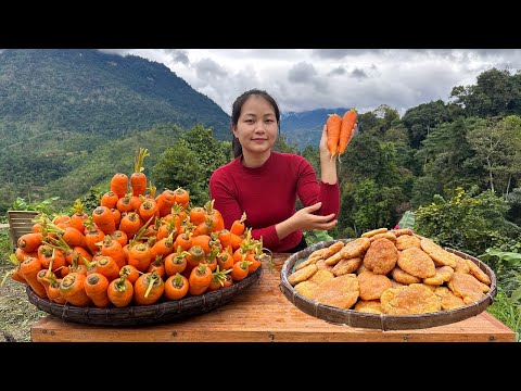 The Process of Harvesting & Make Carrot Cake - The most Delicious Cakes - Warm Dinners with the Kids