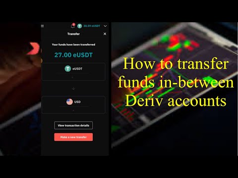 How to transfer funds in-between Deriv accounts/Converting USDT to US dollars on Deriv