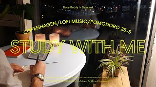 2 HOUR STUDY WITH ME | COPENHAGEN | LoFi | POMODORO 25/5 | Study Buddy