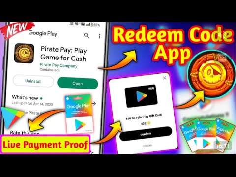 Pirate Pay App | Free Redeem Code App | Free Google Play Redeem Code App | Free Redeem Codes