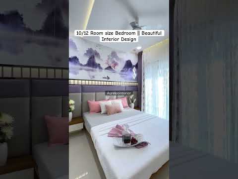 10/12 Room Size Bedroom || Beautiful Interior design #bedroomdesign #sortvideo #youtube #bedroom