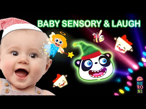 Sensory Video to Make Babies Laugh | Goofy Panda & Beebee | Christmas Special | Neroni Kids