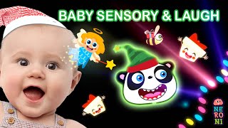 Sensory Video to Make Babies Laugh | Goofy Panda & Beebee | Christmas Special | Neroni Kids