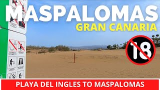 Playa del Ingles to Maspalomas Beach Gran Canaria 🔞 Cruising Area