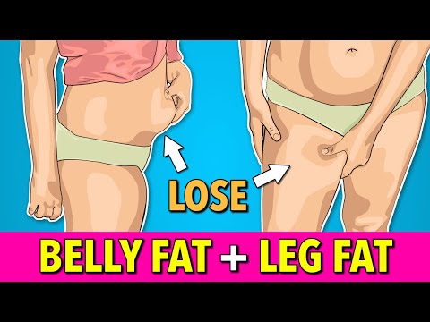 Lose Stubborn Belly Fat and Leg Fat – Exercise at Home