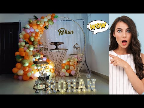 Ring décor at home | simple home decoration I Balloon Garland at Home | HOW TO DO | Home DECOR| DIY