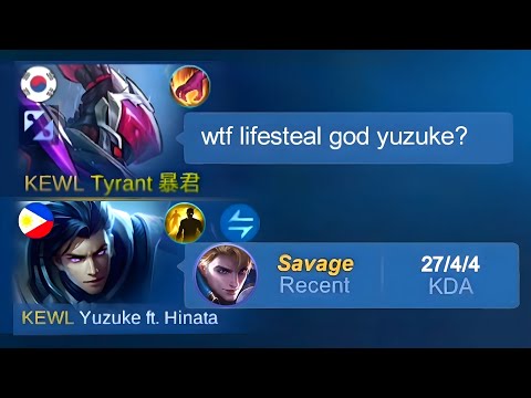 FINALLY I MET LIFESTEAL GOD YUZUKE IN RANKED GAME 😱 (who's real lifesteal god)