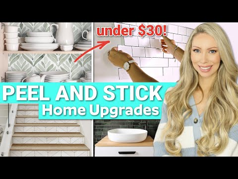 30 *RENTER FRIENDLY* PEEL & STICK HOME UPGRADES! Damage Free & Removable!