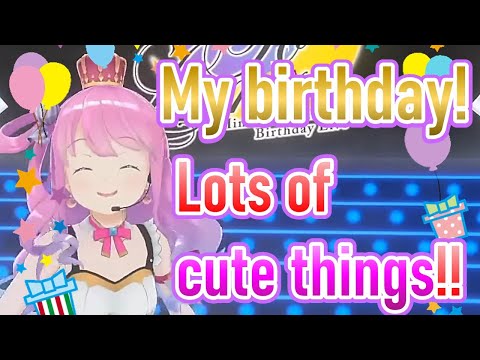 Luna is excited to see many cute things on her birthday.【Hololive/English subtitles】