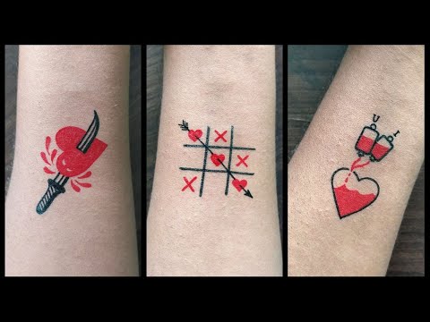 Simple temporary tattoos ❤️😍................#tattoo #temporarytattoo #viral #viral #trending