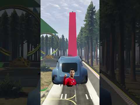 Ronadlo Vs Messi GTA V ramp jumps#gta5 #cr7 #urcristiano #messi #gta \#shorts