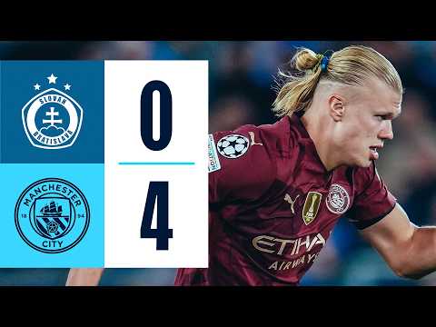 HIGHLIGHTS! Slovan Bratislava 0-4 Man City | Gundogan, Foden, Haaland and McAtee | Champions League