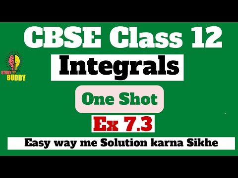 Integrals | Ex 7.3 One Shot Video Solution | Class 12 Maths | NCERT Solutions by Sajjad Sir