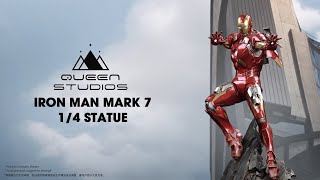 Queen Studios : 1/4 Scale Iron Man Mark 7 Collectible Statue #Ironman