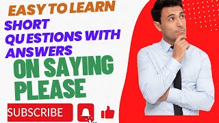 #short Questions Answers of On Saying Please #pseb #12th #pseb_board #12thclass #shortanswers