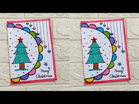 Christmas greeting card ideas 2024 / DIY Christmas card / Easy and Beautiful Christmas card making