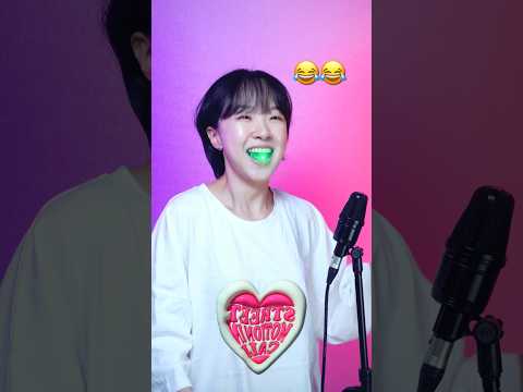 #part2 Singing 'Mamushi' with a flashing mouthpiece❗️🤣🤣