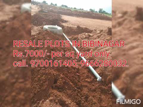 RESALE PLOTS IN BIBINAGAR. Rs.7000/- per sq yard only.