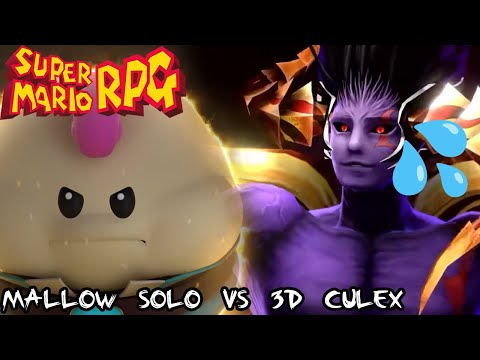 Mallow Solo Vs 3D Culex Super Boss!! - Super Mario RPG REMAKE!