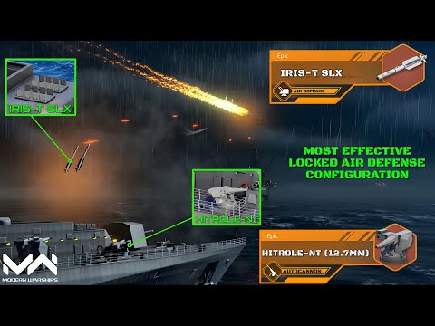 FGS-125 Locked Air Defense Against All Threats! IRIS-T SLX & HITROLE-NT Testing | Modern Warships