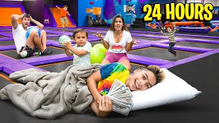 Last to Leave TRAMPOLINE Wins PRIZE! | The Royalty Family