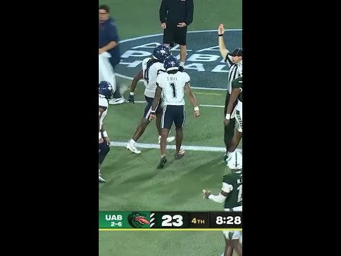 Jalen Kitna with a pass completion to Amare Thomas for Td vs. Uconn