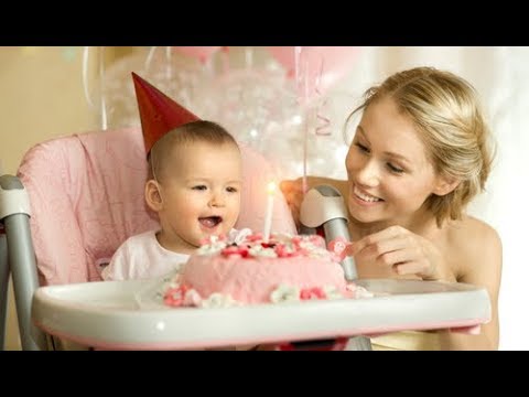 Photo Video Slideshow - Promo Baby's First Birthday Theme Sample