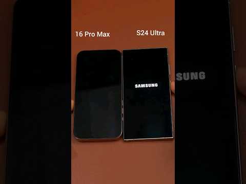 Samsung Galaxy S24 Ultra Vs iPhone 16 Pro Max Boot Test #shorts