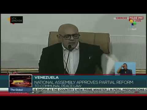 Venezuela: Natl Assy approves partial reform to communal peace law