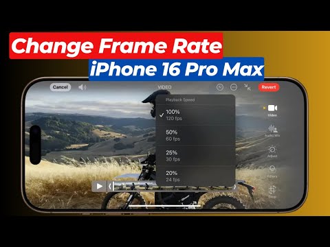 How to Change Frame Rate in iPhone 16 Pro Max/iPhone 16 Pro