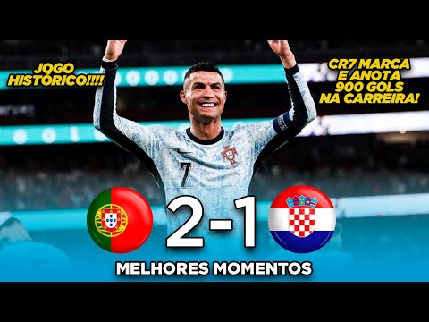 CR7 ENTRA PRA HISTÓRIA COM 900 GOLS - Portugal 2x1 Croácia - Melhores Momentos