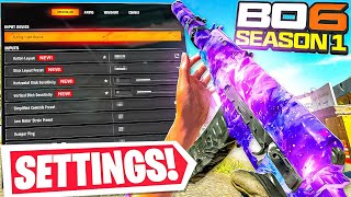 *NEW* BEST SETTINGS FOR BO6 After SEASON 1 UPDATE! 🚨 Warzone / Black Ops 6, Controller, Console, PC