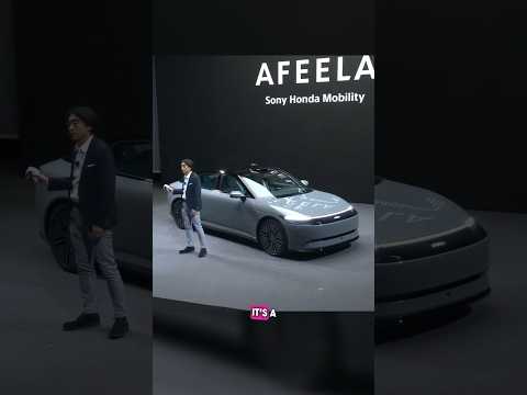 Sony Afeela driven on stage at CES with a PS5 controller!