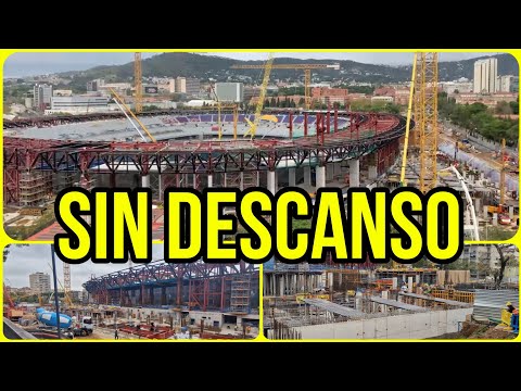 🔴OBRAS CAMP NOU (30 de Octubre)⚠️ Los asientos llegando a tribuna