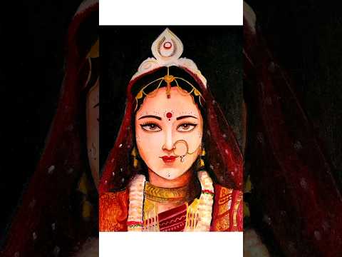 Bengali Bride Painting/ini bini tapa tini /#shorts #art #transition #drawing #painting