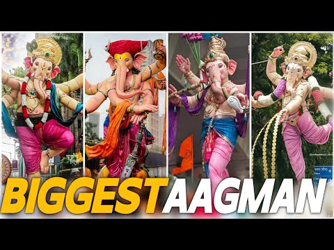 Top 10 Famous Ganpati Aagman in mumbai 2024 || India's biggest festival ganesh ustav 2024 ||