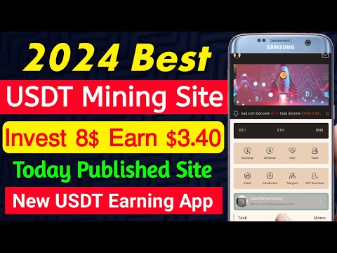 Latest Usdt Mining Site | Daily Earn 30% Usdt | Usdt Earning Site 2024 | New Online Income Site