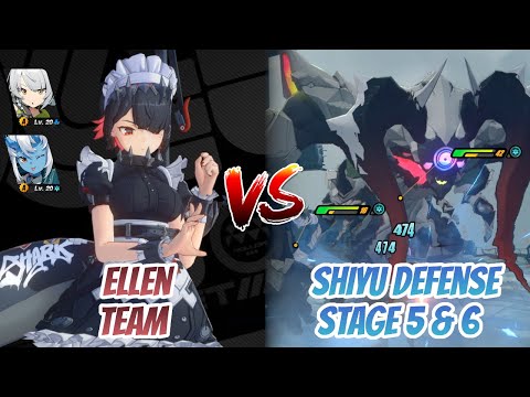 Ellen Team w/ Anby vs Shiyu Defense Stable Node Stage 5 & 6 (S Rank Clear) | Zenless Zone Zero