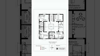 Center Courtyard house design / instyle homes / east facing house plans / courtyard home plan/duplex