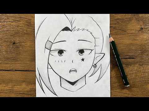 Easy anime girl drawing | how to draw anime girl step-by-step