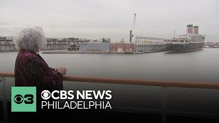 Before SS United States departs Philadelphia, dozens take cruise to check out the boat