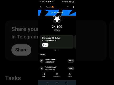 🦊 OKX free FOXS Coin Airdrop || Hoa to Earn free FOXS in OKX #hamsterkombat #telegram
