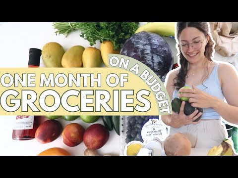 One Month of Groceries & Healthy Meals For Our Family of 4