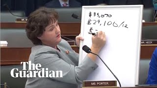 Congresswoman Katie Porter grills billionaire CEO over pay disparity at JP Morgan