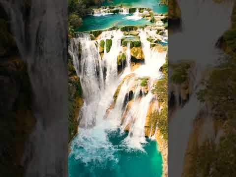 El Chiflon Waterfall, Mexico 🇲🇽 Relaxing Music #shorts