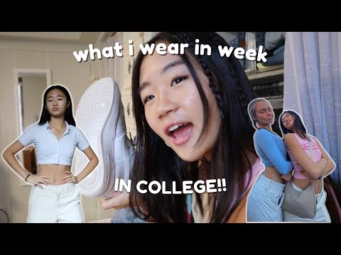 WHAT I WEAR IN A WEEK IN COLLEGE *realistic*