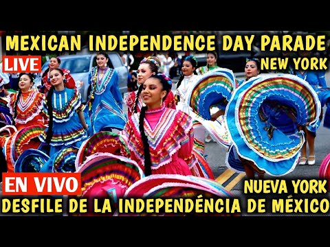 🇲🇽 MEXICAN Independence Day PARADE NYC LIVE 🇲🇽 DESFILE del Día MEXICANO en Nueva York EN VIVO