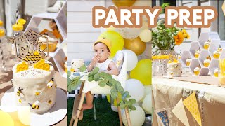 Bee First Birthday Party Prep | Rowan's First Bee Day!