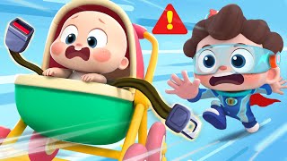 Let's Buckle Up, Baby! | Seatbelt Safety Song | Nursery Rhymes & Kids Songs | BabyBus